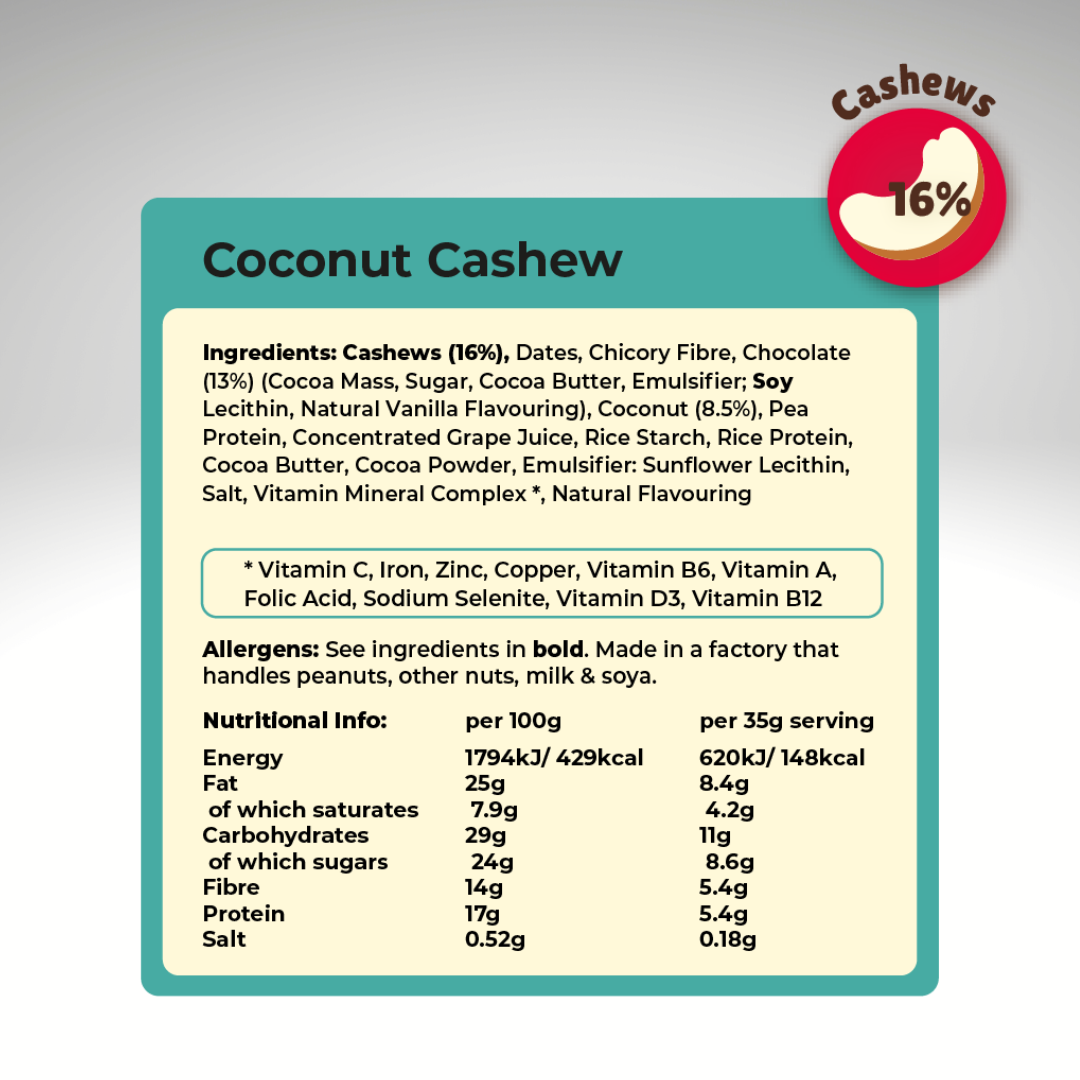 Coconut Cashew Better Brownies (15x35g)