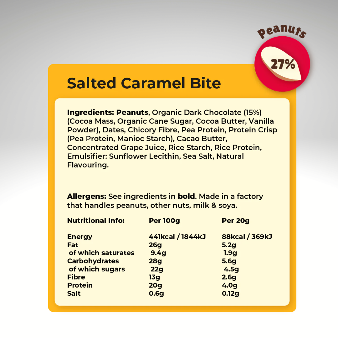 Salted Caramel Protein Bites (21x20g)