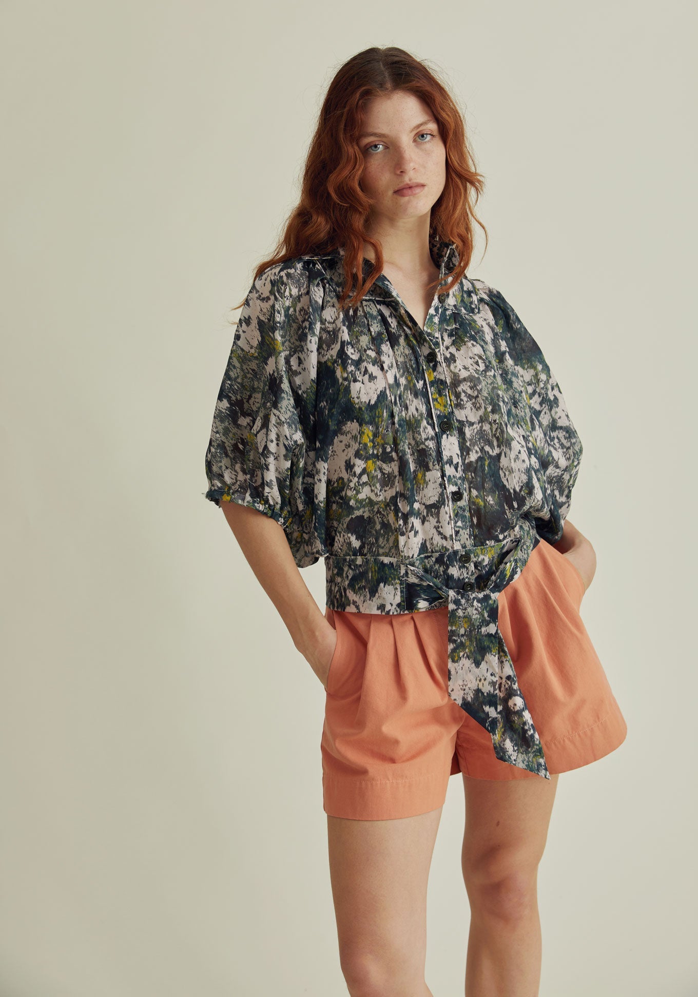 MAGIC Organic Cotton Blouse - Teal Green