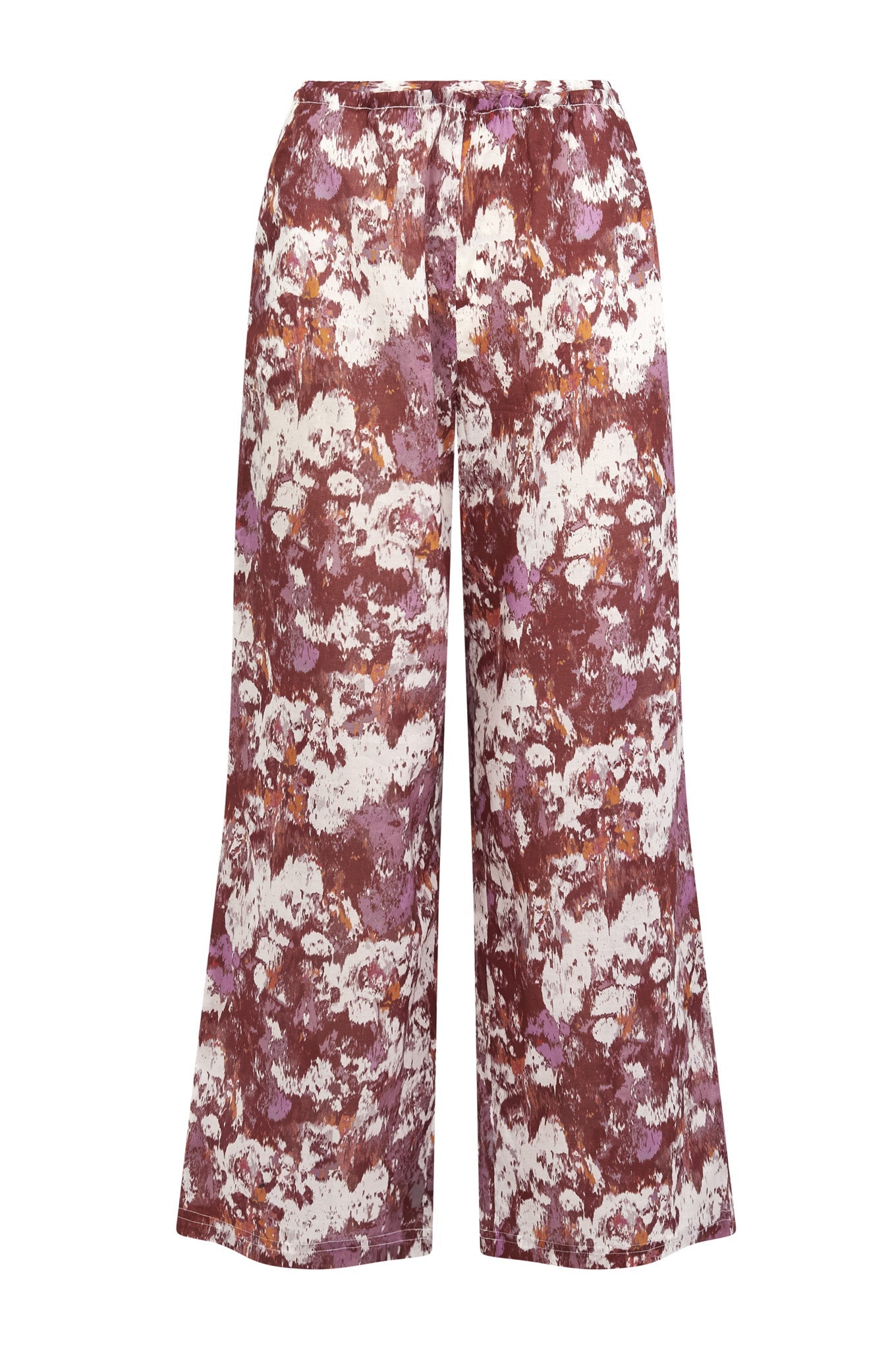 NARI Palazzo Organic Cotton Trouser - Poppy Red