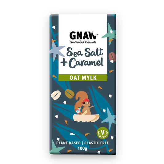 Sea Salt & Crunchy Caramel Oat Mi!lk Chocolate Bar (12x100g)