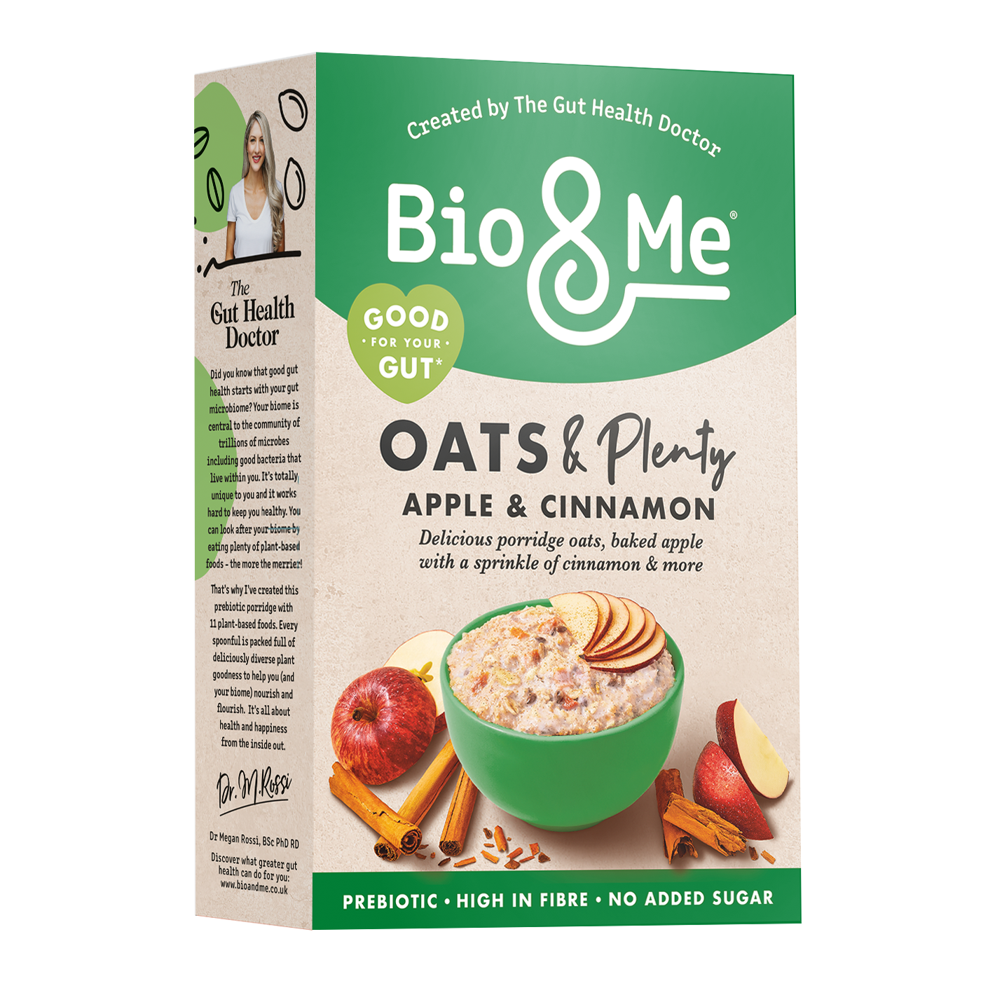 Apple & Cinnamon Gut-Loving Prebiotic* Porridge (6x400g)