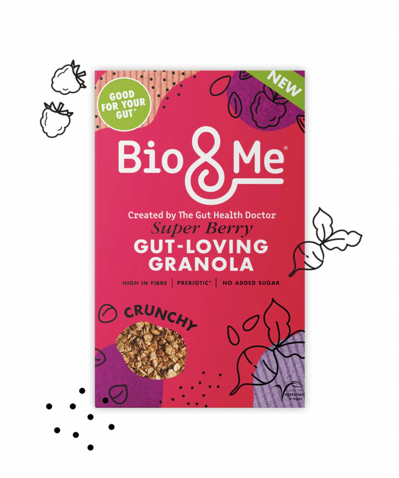 Super Berry Gut-Loving Prebiotic* Granola (6x360g)