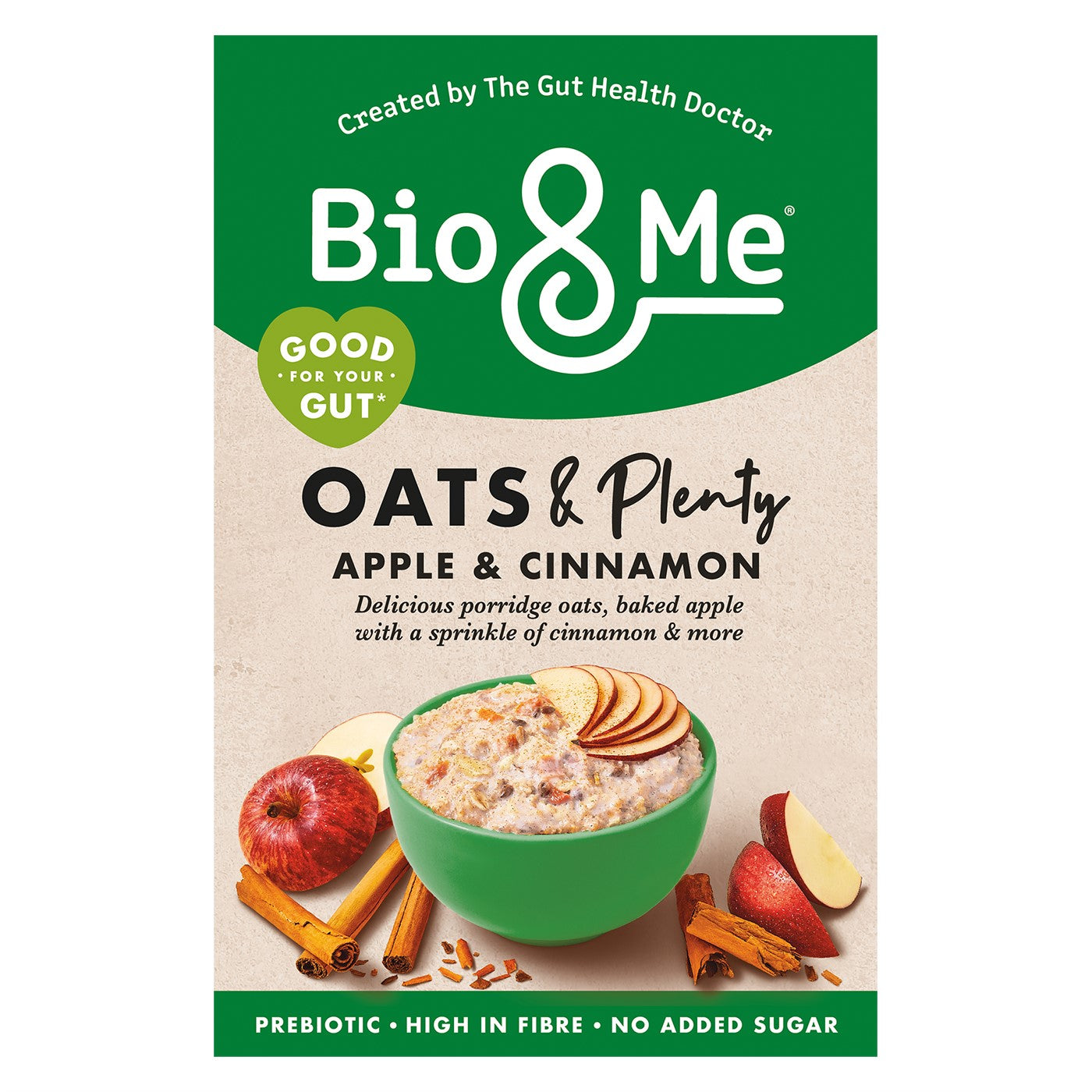 Apple & Cinnamon Gut-Loving Prebiotic* Porridge (6x400g)
