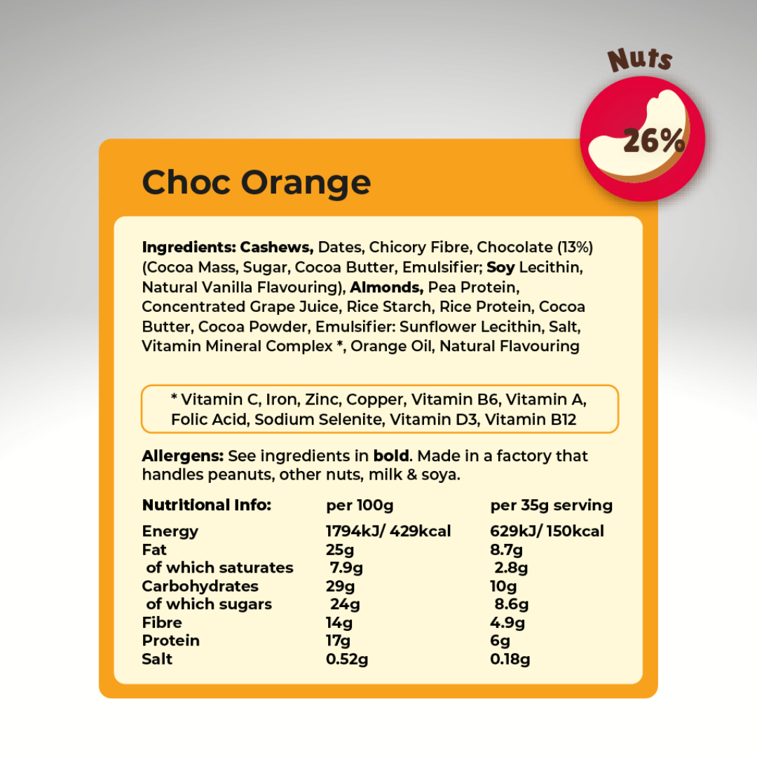 Choc Orange Better Brownies (15x35g)