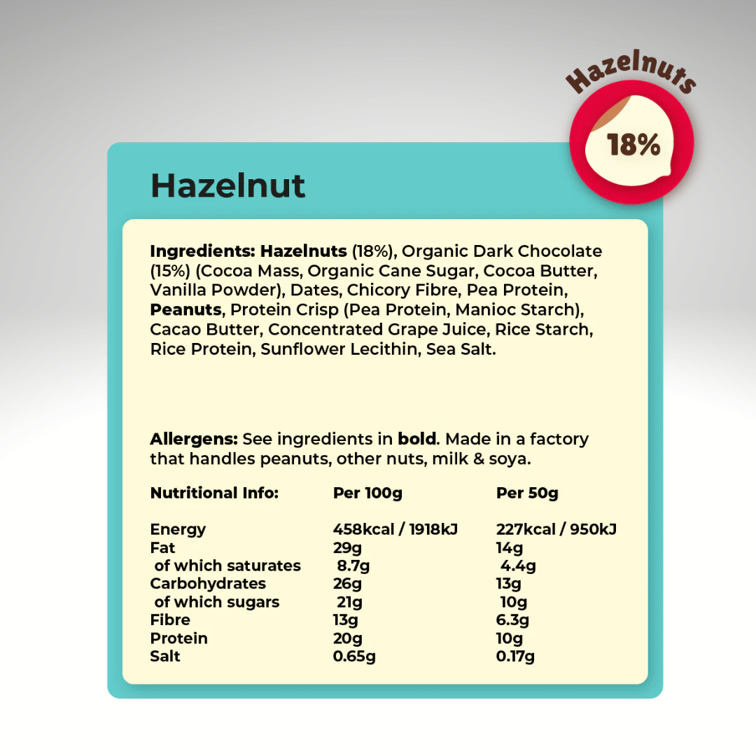Hazelnut Indulgent Protein Bar (12x50g)
