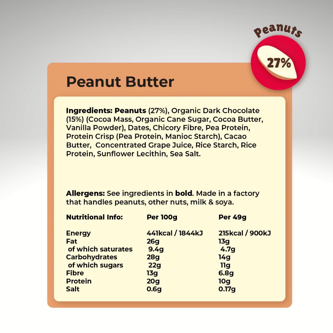 Peanut Butter Indulgent Protein Bar (12x49g)