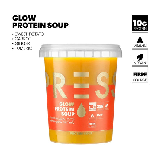 GLOW: Sweet Potato, Carrot & Turmeric Protein Soup