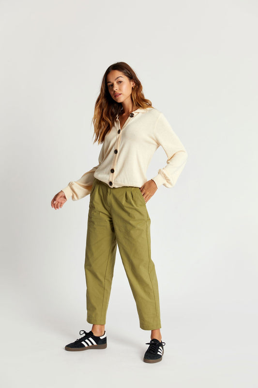 OLIA Trouser - Khaki Green