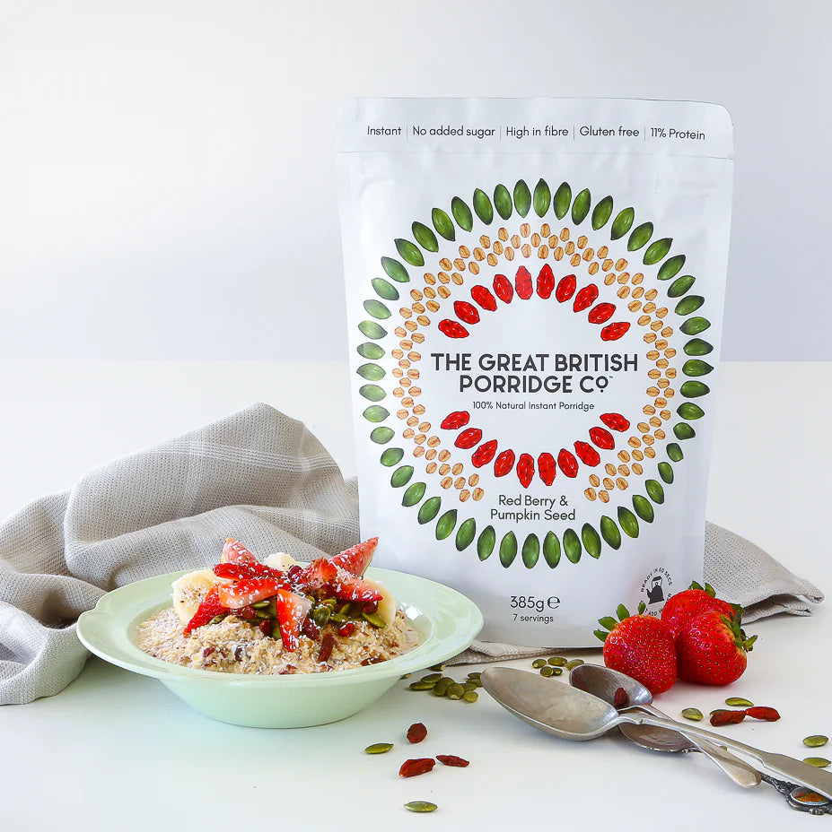 Red Berry & Pumpkin Seed Porridge (4 pouches)