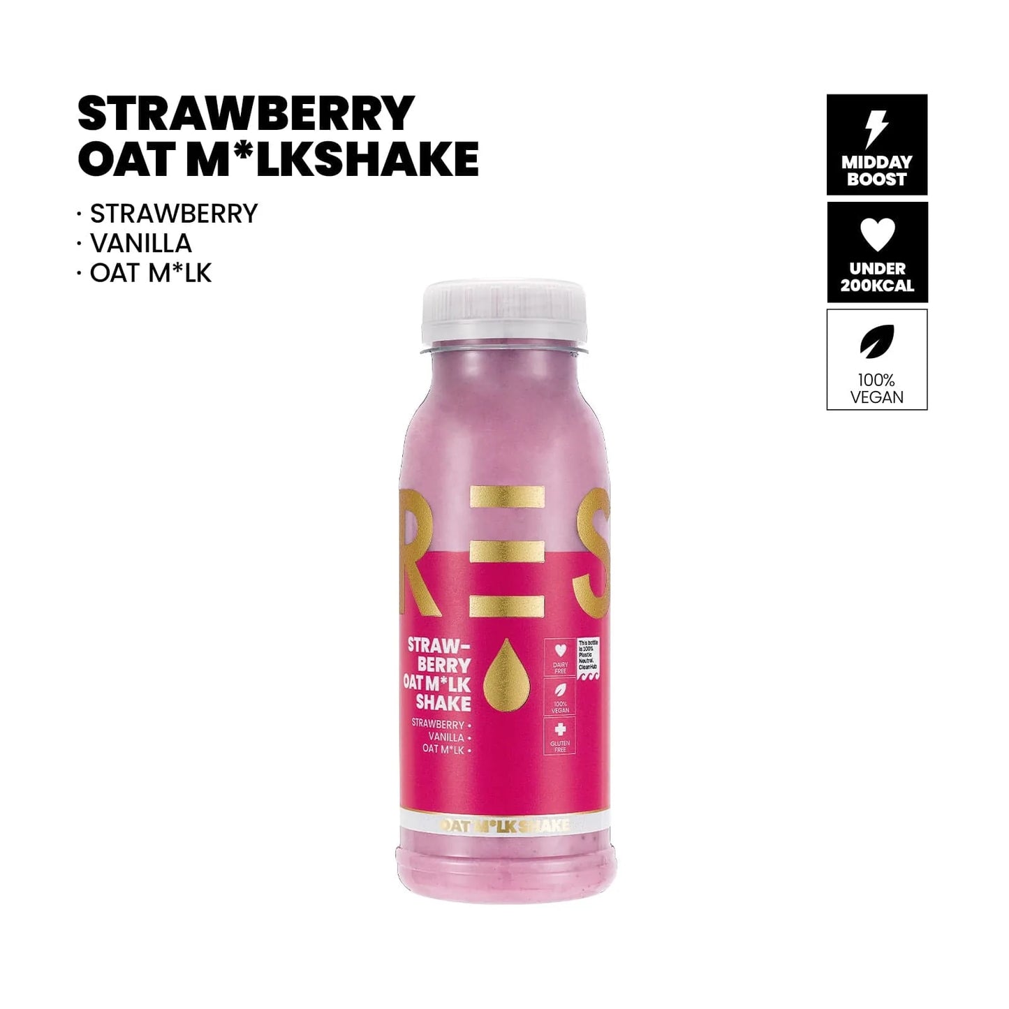 Strawberry Oat M*lkshake 250ml