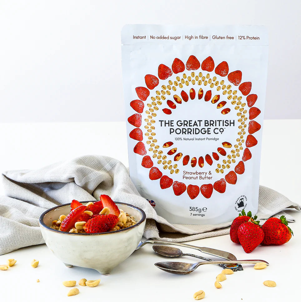 Strawberry & Peanut Butter Porridge (4 pouches)