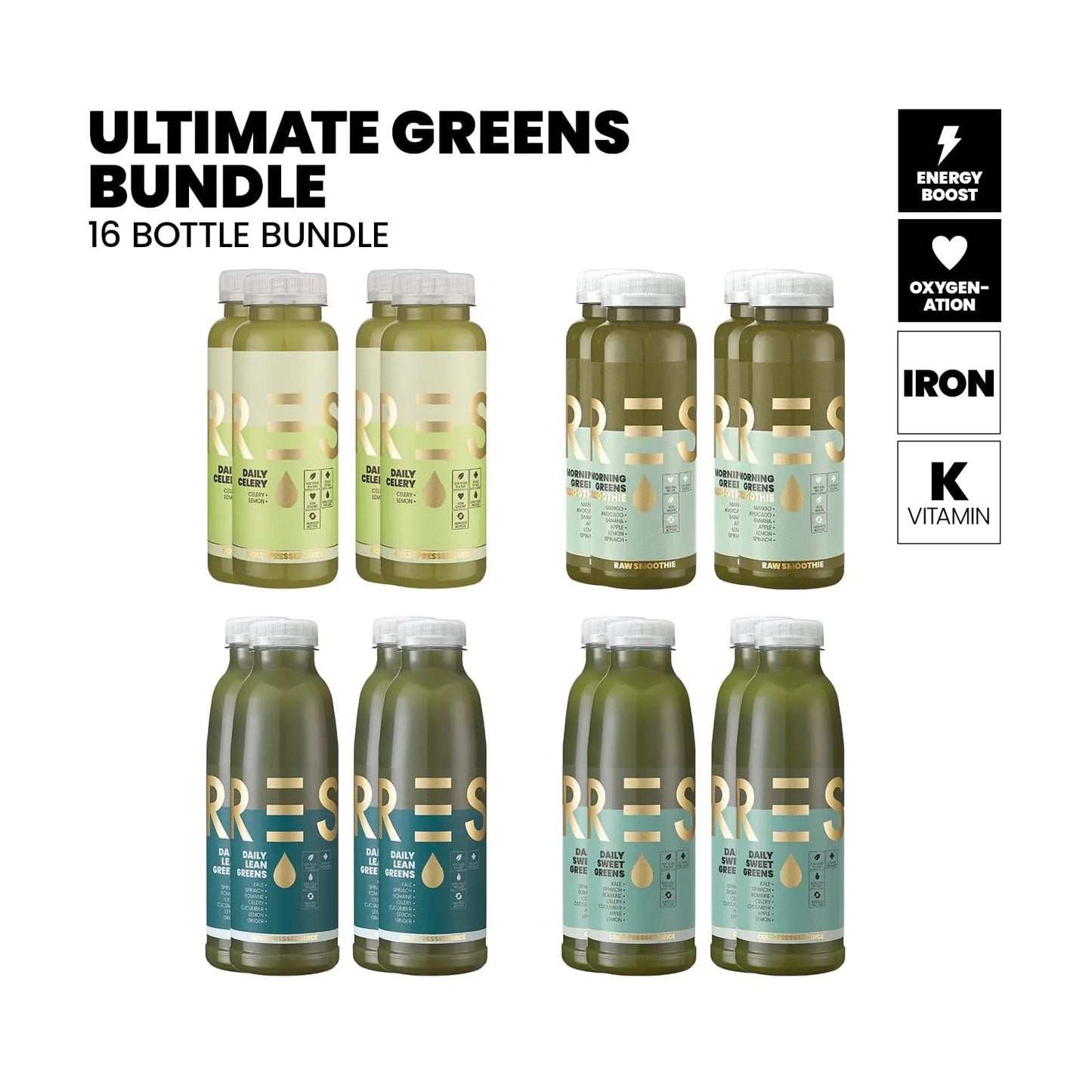 Ultimate Greens Bundle (16 Bottle Bundle)
