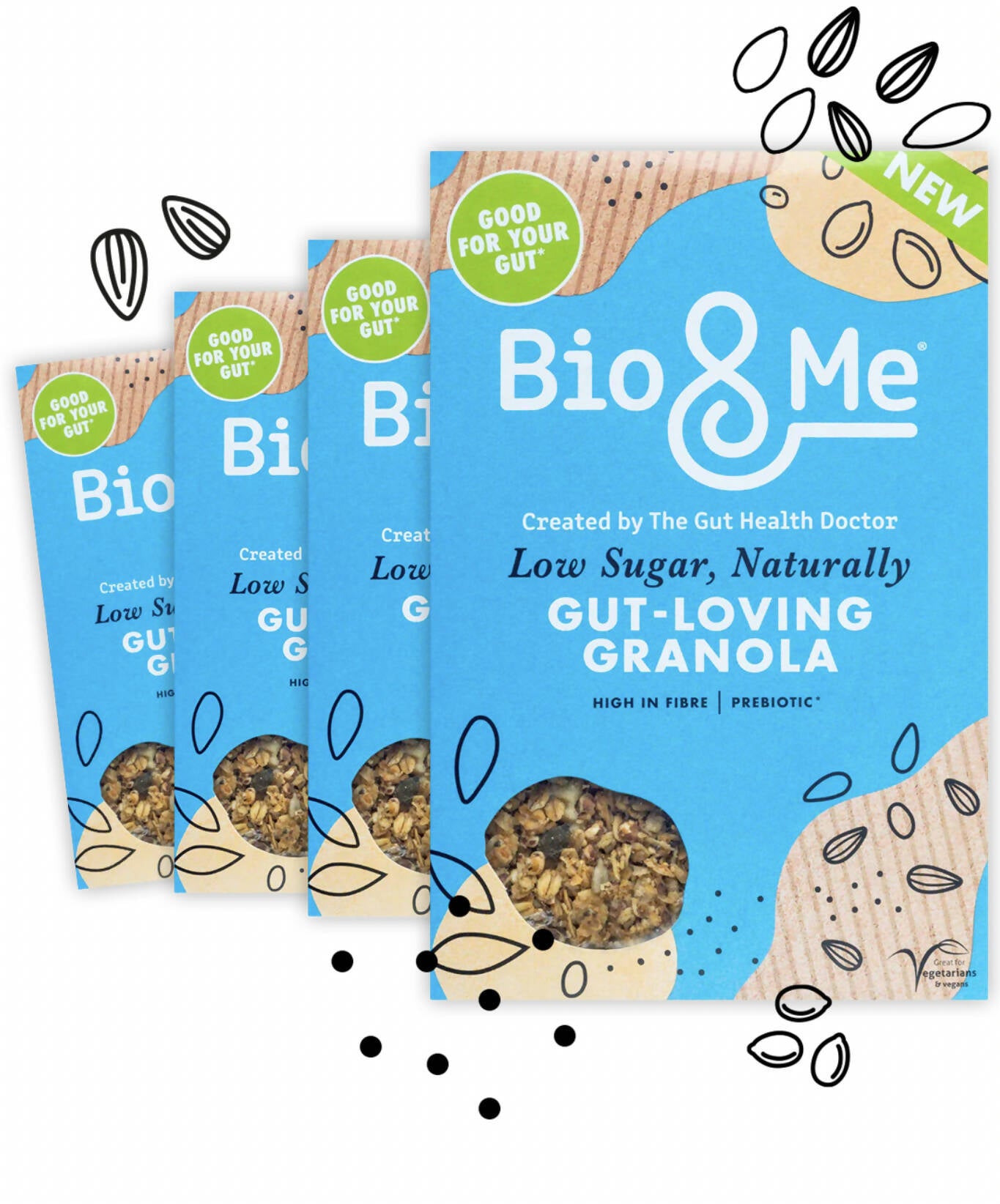 Low Sugar, Naturally Gut-Loving Prebiotic* Granola (6x360g)