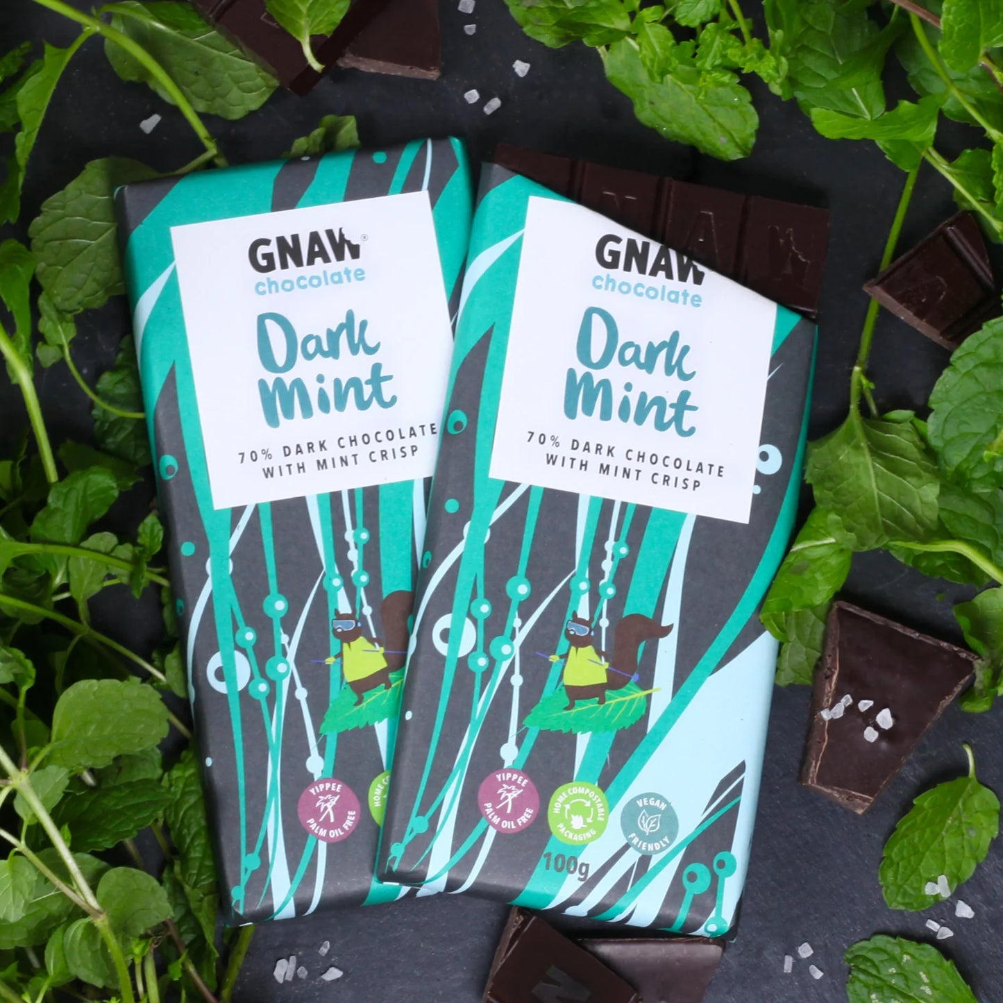 NEW Dark Mint Crisp Chocolate Bar (12x100g)