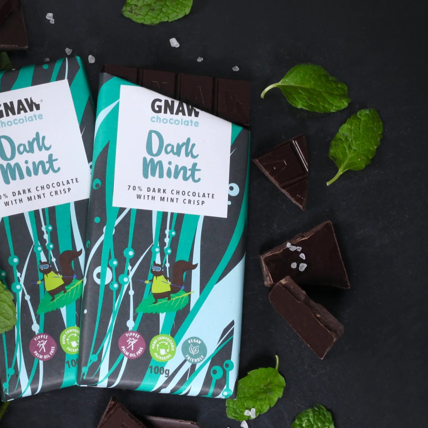 NEW Dark Mint Crisp Chocolate Bar (12x100g)