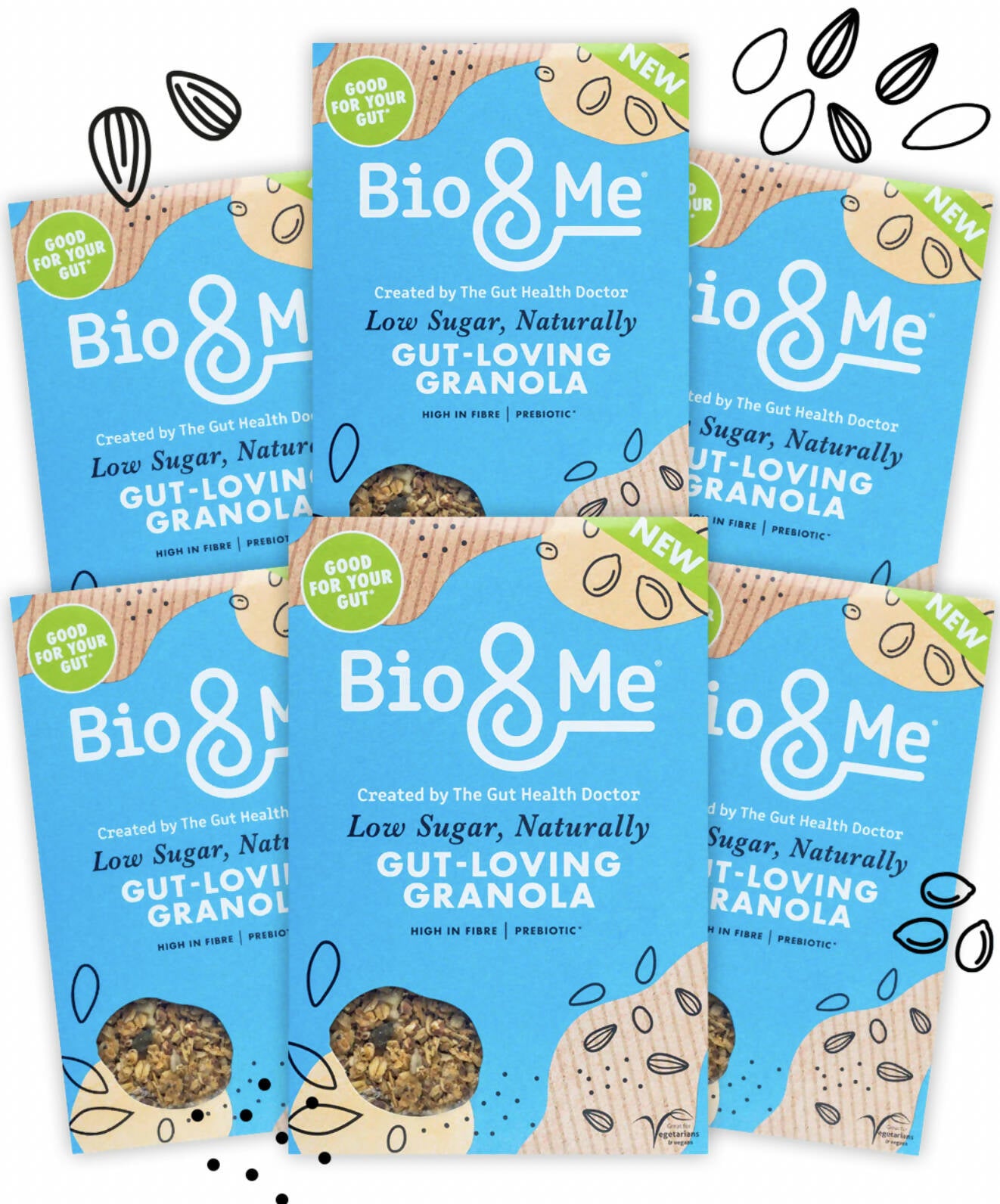 Low Sugar, Naturally Gut-Loving Prebiotic* Granola (6x360g)