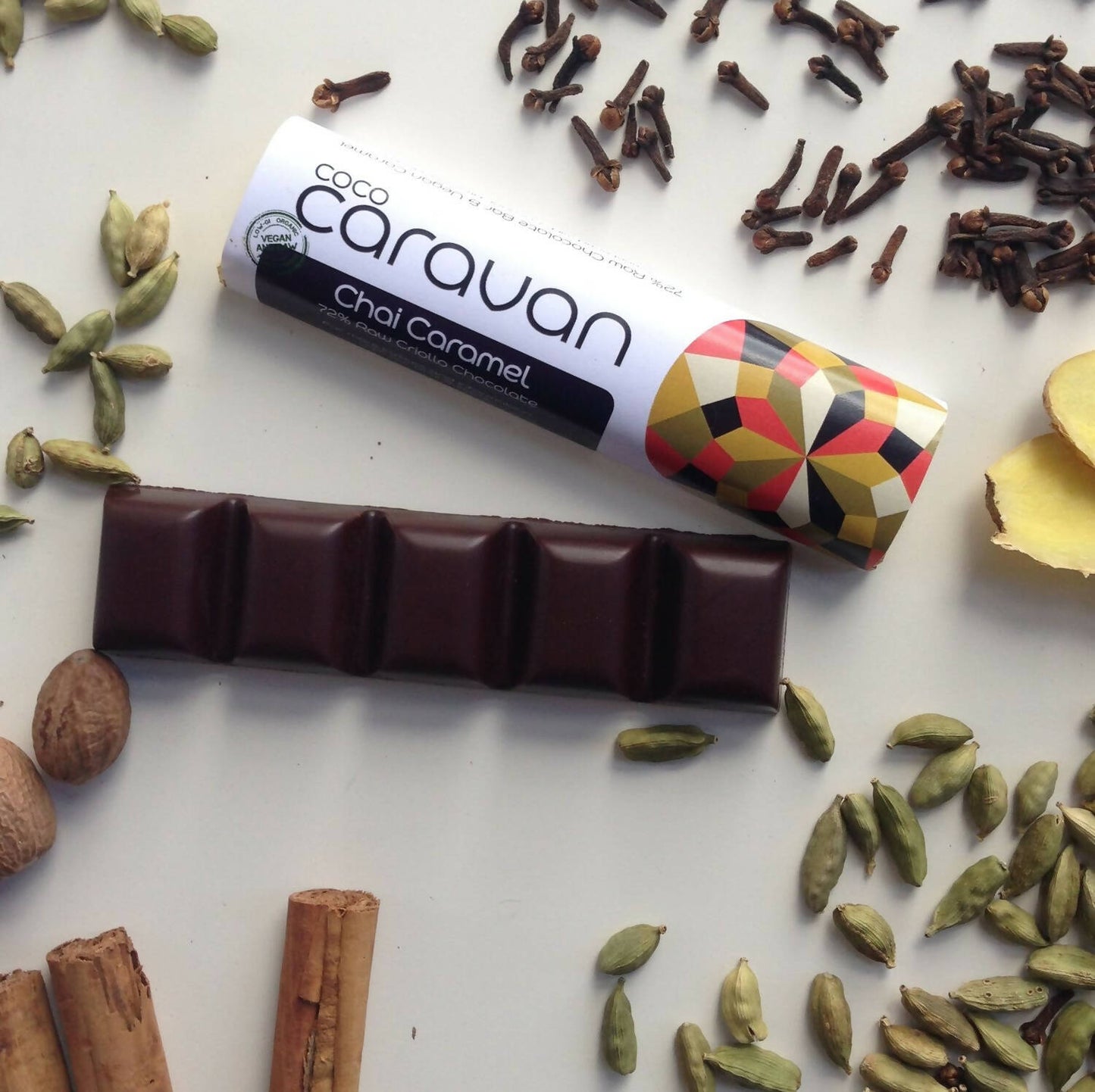 Chai Caramel (45g) Organic Chocolate