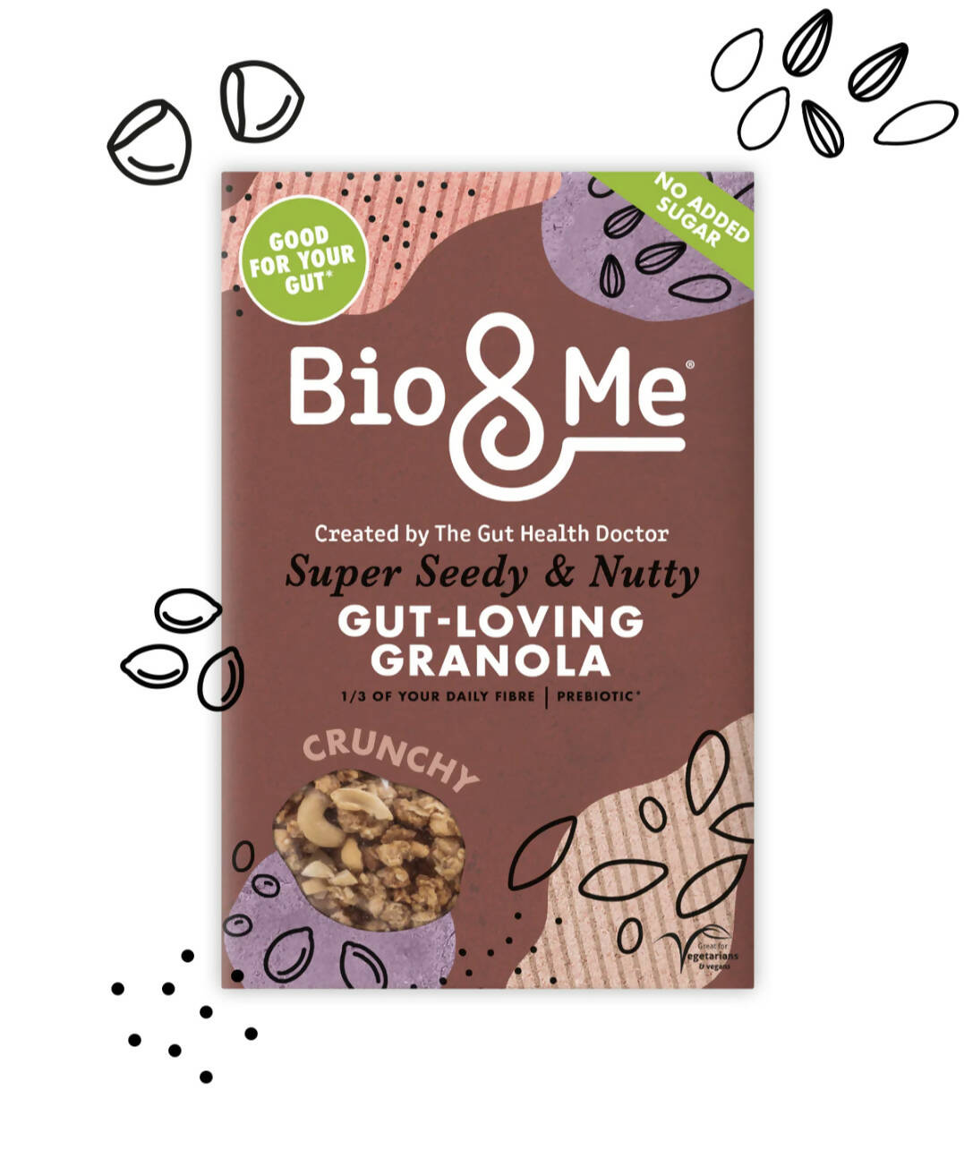 Super Seedy & Nutty Gut-Loving Prebiotic* Granola (6x360g)