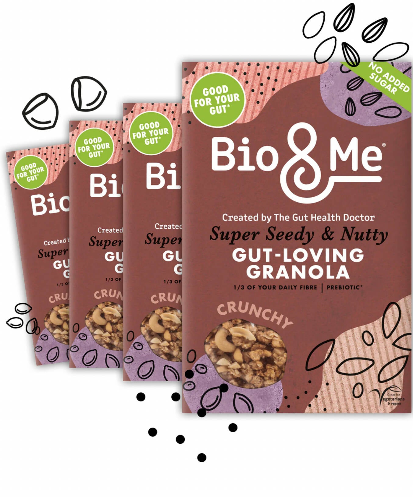 Super Seedy & Nutty Gut-Loving Prebiotic* Granola (6x360g)